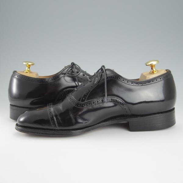 ★チャーチ 50G/UK5【旧チャーチ★73ラスト/ブックバインダーカーフ】3都市ロゴ/LEGATE/クォーターブローグ/黒/メンズ/Church's★h884