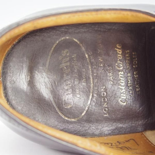 ★チャーチ 50G/UK5【旧チャーチ★73ラスト/ブックバインダーカーフ】3都市ロゴ/LEGATE/クォーターブローグ/黒/メンズ/Church's★h884