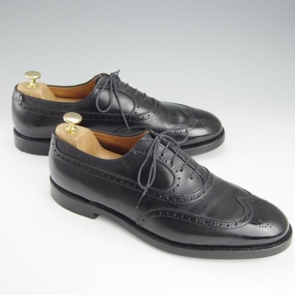 ★オールデン 10D【貴重★ブルックスブラザーズ別注/フルブローグ/1117】カーフ/黒/メンズ/BROOKS BROTHERS/Alden★h896