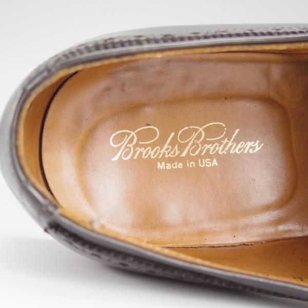 ★オールデン 10D【貴重★ブルックスブラザーズ別注/フルブローグ/1117】カーフ/黒/メンズ/BROOKS BROTHERS/Alden★h896
