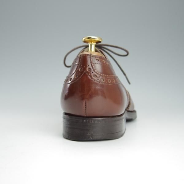 ★チャーチ 75F/UK7.5【旧チャーチ★ブックバインダーカーフ/3都市ロゴ/HICKSTEAD】84ラスト/フルブローグ/茶/メンズ/Church's★h902