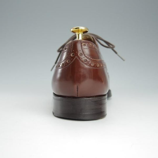 ★チャーチ 75F/UK7.5【旧チャーチ★ブックバインダーカーフ/3都市ロゴ/HICKSTEAD】84ラスト/フルブローグ/茶/メンズ/Church's★h902