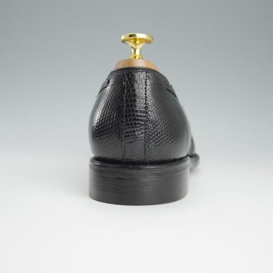 極美品★ジャランスリワヤ SIZE 6【定価￥66,000-★リザード革/タッセルローファー】EDWARDラスト/98811/黒/JALAN SRIWIJAWA★h903