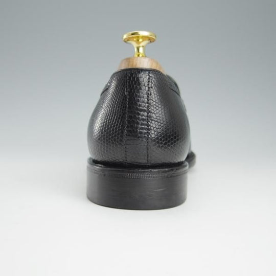 極美品★ジャランスリワヤ SIZE 6【定価￥66,000-★リザード革/タッセルローファー】EDWARDラスト/98811/黒/JALAN SRIWIJAWA★h903