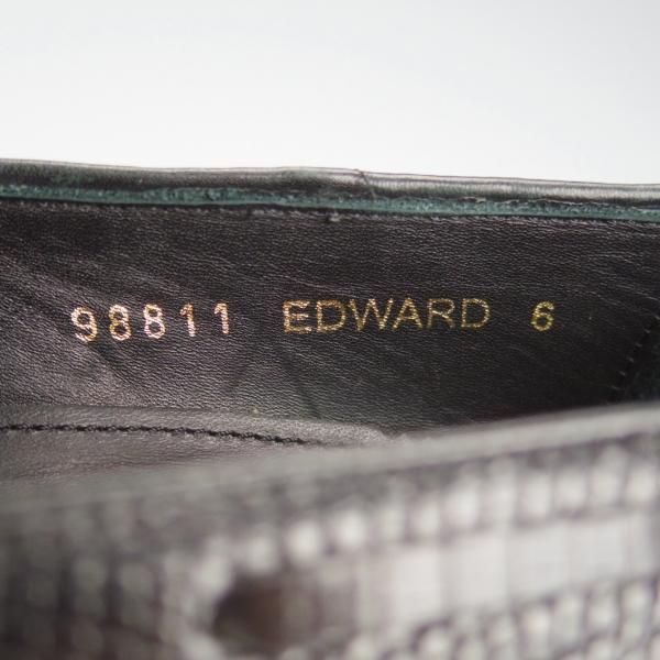 極美品★ジャランスリワヤ SIZE 6【定価￥66,000-★リザード革/タッセルローファー】EDWARDラスト/98811/黒/JALAN SRIWIJAWA★h903