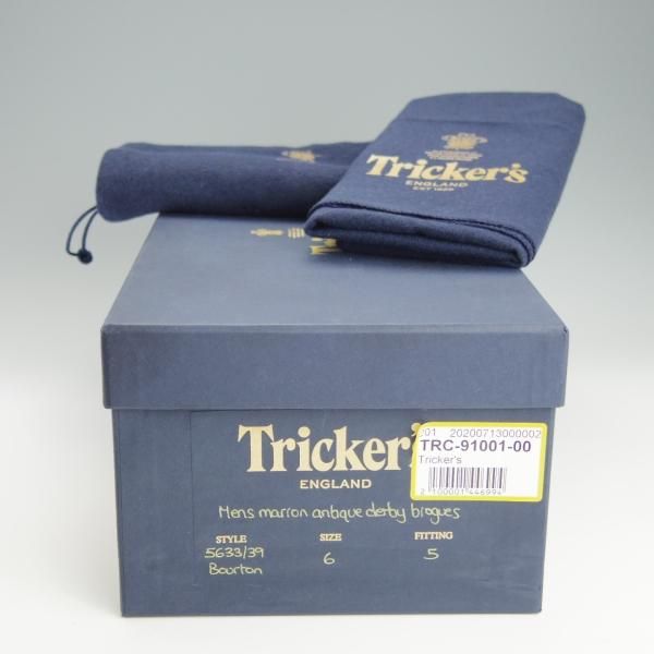 極上★トリッカーズ SIZE 6【定価￥90,200-★ダイナイトソール/BOURTON/マロンアンティーク】5633/カントリーシューズ/Tricker's★h904