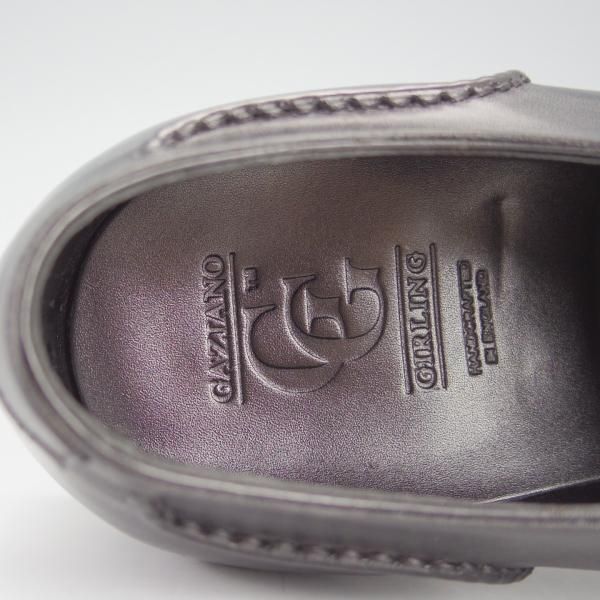 美品★(英)ガジアーノ&ガーリング 7D【モデル定価￥242,000-★GABLE/ダイヤモンドチップ】MH71ラスト黒/GAZIANO&GIRLING★h905