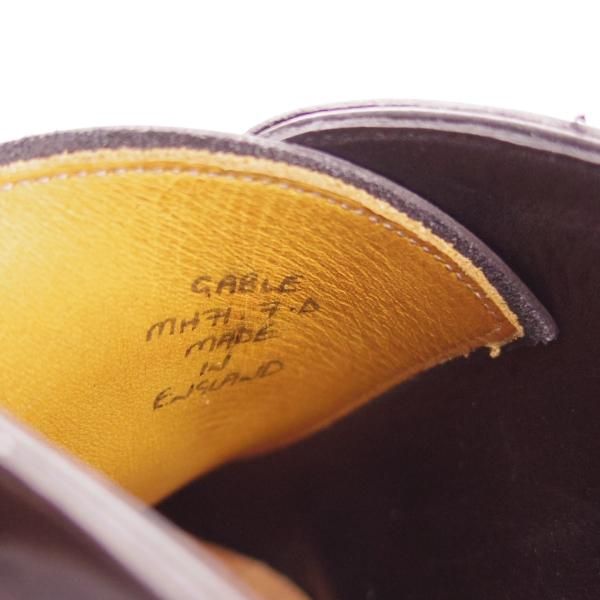 美品★(英)ガジアーノ&ガーリング 7D【モデル定価￥242,000-★GABLE/ダイヤモンドチップ】MH71ラスト黒/GAZIANO&GIRLING★h905