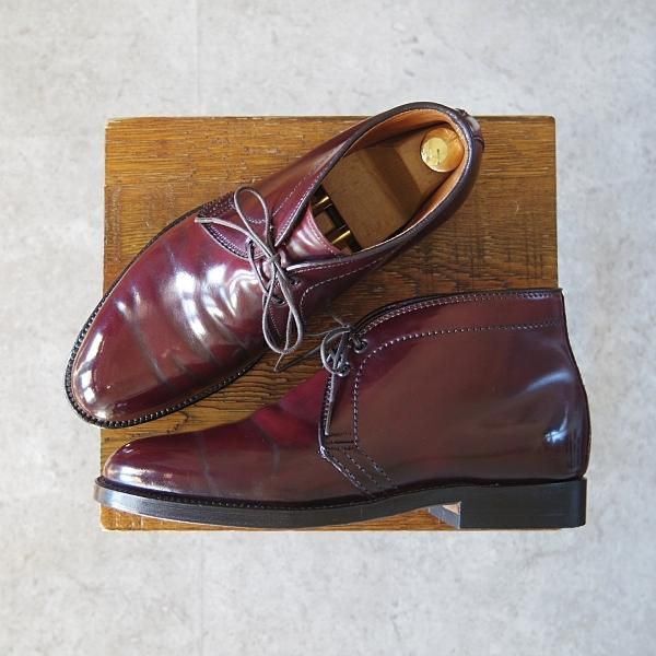 極上★オールデン 6D【貴重★コードバン/アバディーンラスト仕様のチャッカブーツ】12402/#8/バーガンディー/赤茶/メンズ/Alden★h906