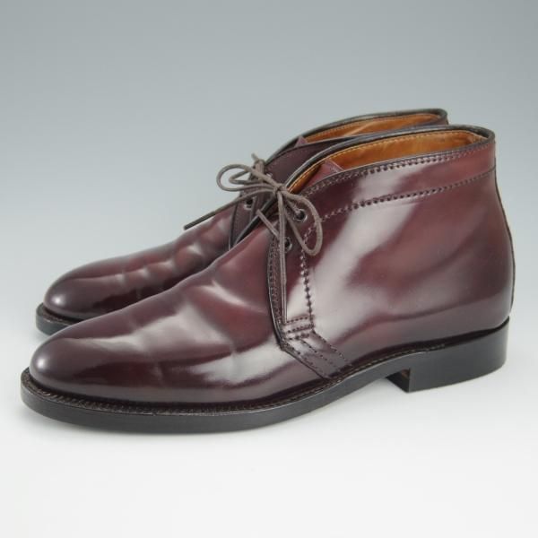 極上★オールデン 6D【貴重★コードバン/アバディーンラスト仕様のチャッカブーツ】12402/#8/バーガンディー/赤茶/メンズ/Alden★h906