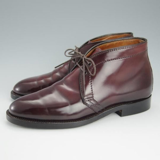 極上★オールデン 6D【貴重★コードバン/アバディーンラスト仕様のチャッカブーツ】12402/#8/バーガンディー/赤茶/メンズ/Alden★h906