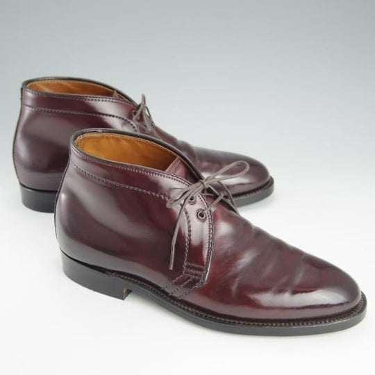 極上★オールデン 6D【貴重★コードバン/アバディーンラスト仕様のチャッカブーツ】12402/#8/バーガンディー/赤茶/メンズ/Alden★h906