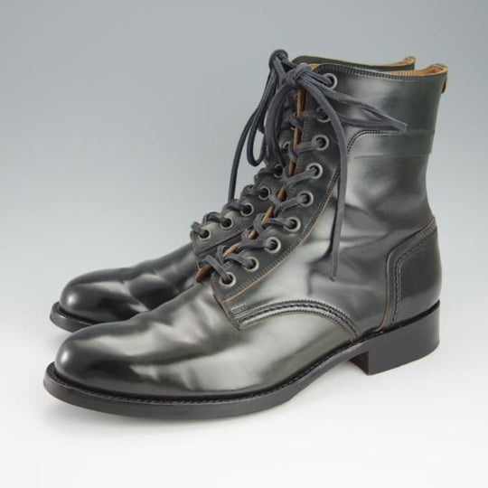 極上★ショセ SIZE 24.5【モデル定価￥121,000-★コードバン仕様/7060/紺】レースアップブーツ/メンズ/chausser★h909