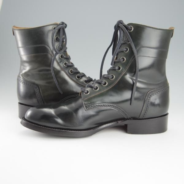 極上★ショセ SIZE 24.5【モデル定価￥121,000-★コードバン仕様/7060/紺】レースアップブーツ/メンズ/chausser★h909