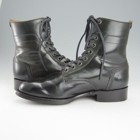 極上★ショセ SIZE 24.5【モデル定価￥121,000-★コードバン仕様/7060/紺】レースアップブーツ/メンズ/chausser★h909