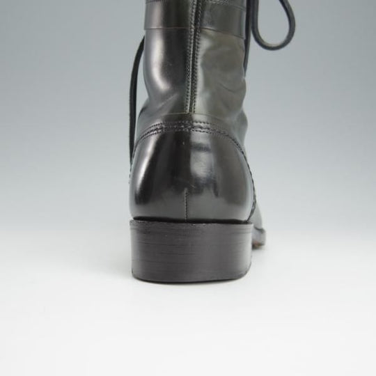 極上★ショセ SIZE 24.5【モデル定価￥121,000-★コードバン仕様/7060/紺】レースアップブーツ/メンズ/chausser★h909