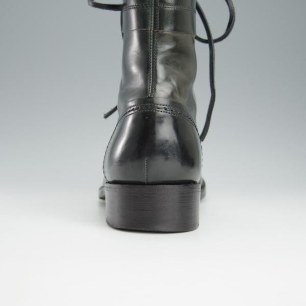 極上★ショセ SIZE 24.5【モデル定価￥121,000-★コードバン仕様/7060/紺】レースアップブーツ/メンズ/chausser★h909