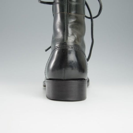 極上★ショセ SIZE 24.5【モデル定価￥121,000-★コードバン仕様/7060/紺】レースアップブーツ/メンズ/chausser★h909