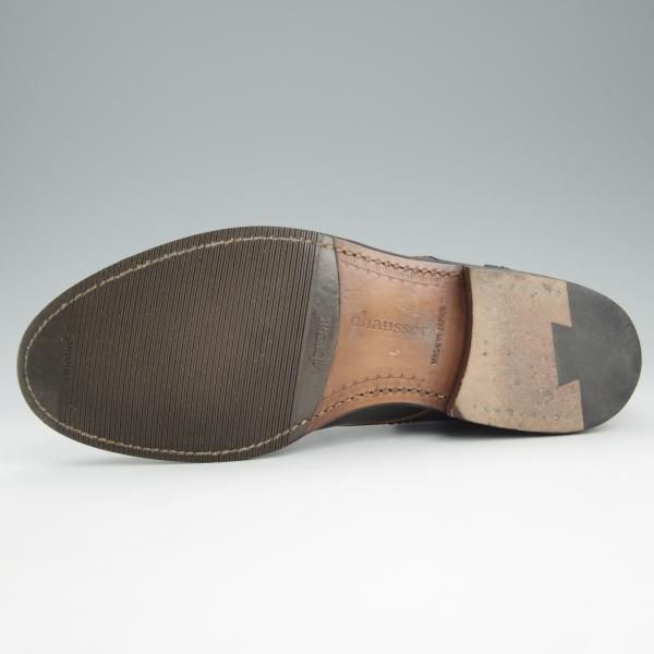 極上★ショセ SIZE 24.5【モデル定価￥121,000-★コードバン仕様/7060/紺】レースアップブーツ/メンズ/chausser★h909