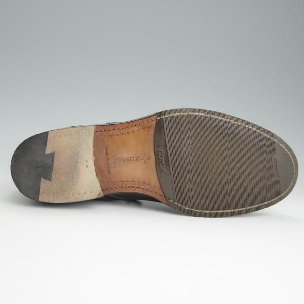 極上★ショセ SIZE 24.5【モデル定価￥121,000-★コードバン仕様/7060/紺】レースアップブーツ/メンズ/chausser★h909