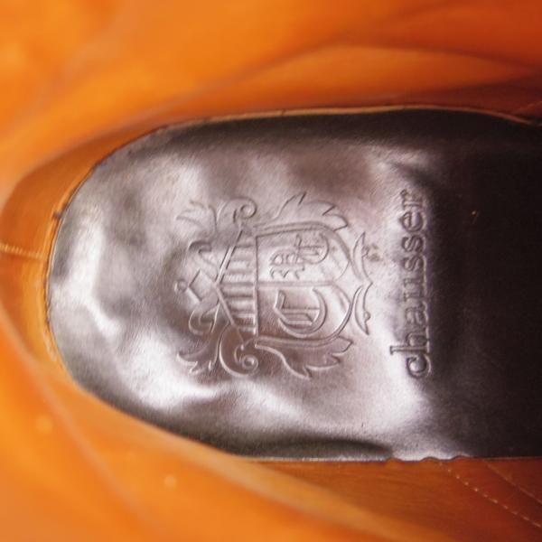 極上★ショセ SIZE 24.5【モデル定価￥121,000-★コードバン仕様/7060/紺】レースアップブーツ/メンズ/chausser★h909