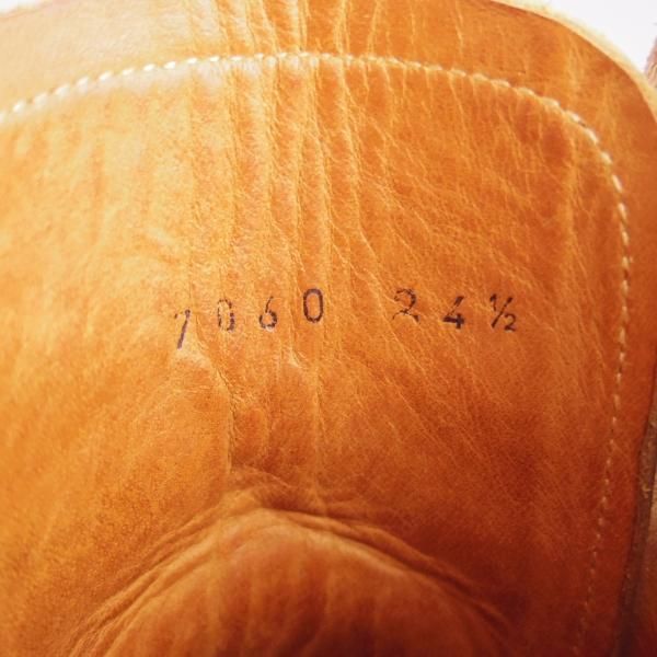 極上★ショセ SIZE 24.5【モデル定価￥121,000-★コードバン仕様/7060/紺】レースアップブーツ/メンズ/chausser★h909