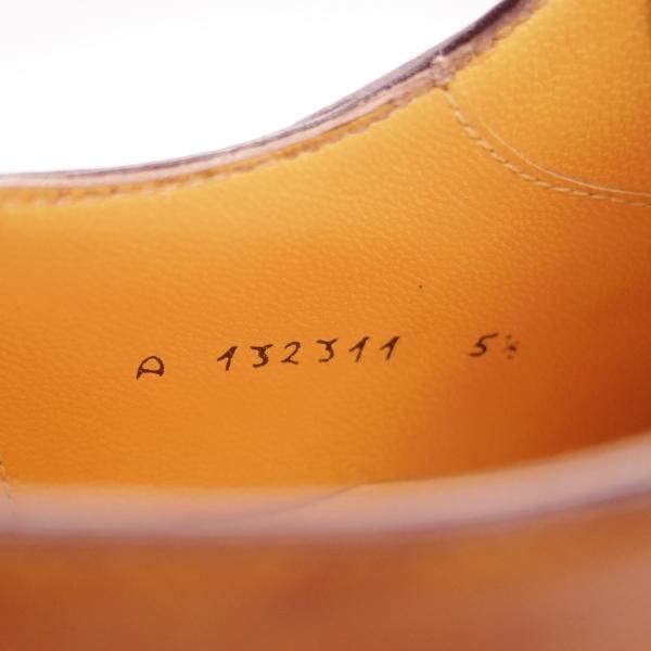 ほぼ試着程度★(伊)タニノクリスチー SIZE 5.5【定価15万円以上★Uチップ/ギリーシューズ/132311】カーフ/茶/メンズ/TANINO CRISCI★h910