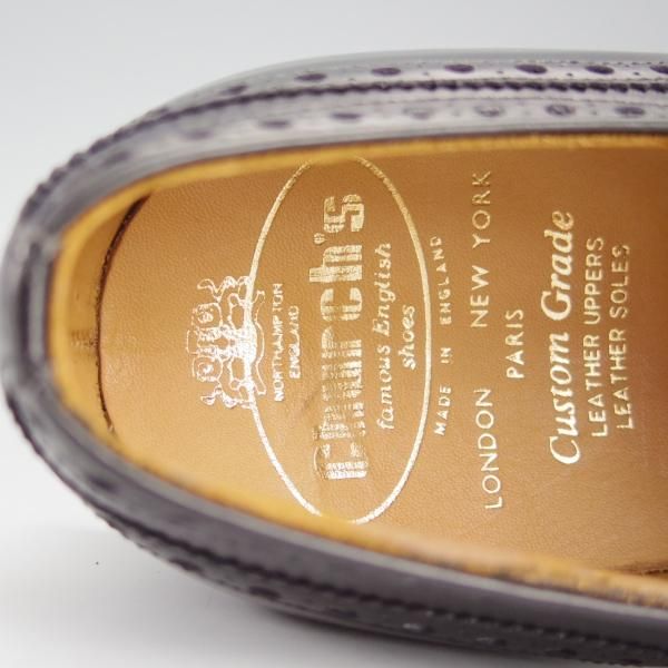 未使用★チャーチ 70F/UK7【現行定価￥144,100-★旧チャーチ/73ラスト/DIPLOMAT】ディプロマット/3都市ロゴ/カーフ/黒/Church's★h911