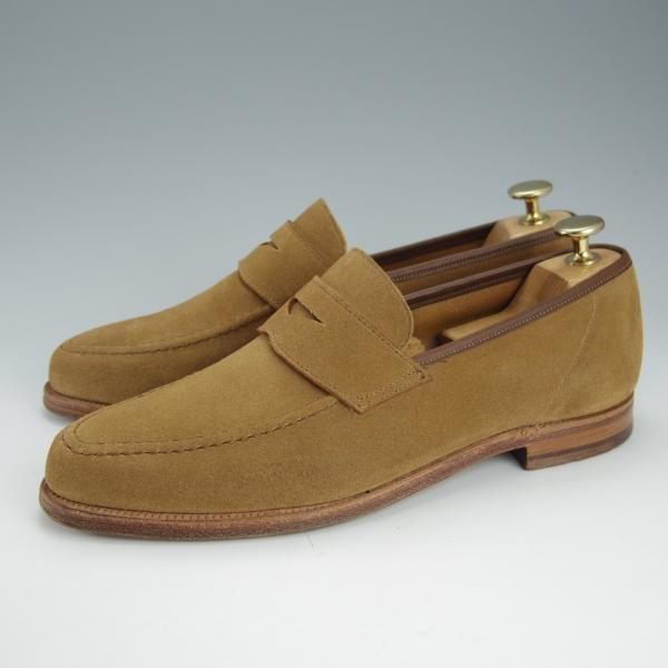 美品★クロケット&ジョーンズ 6E【モデル定価￥75,900-★バーニーズNY別注/SELHURST】366ラスト/コインローファー/Crockett&Jones★h912