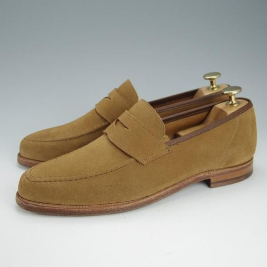 美品★クロケット&ジョーンズ 6E【モデル定価￥75,900-★バーニーズNY別注/SELHURST】366ラスト/コインローファー/Crockett&Jones★h912