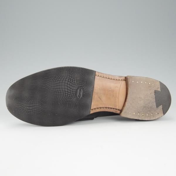 極上★チャーチ 65F/UK6.5【★コインローファー/TUNBRIDGE】126ラスト/ポリッシュドバインダーカーフ/黒/メンズ/Church's★h913