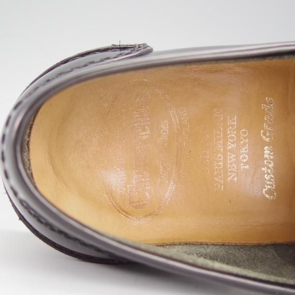 極上★チャーチ 65F/UK6.5【★コインローファー/TUNBRIDGE】126ラスト/ポリッシュドバインダーカーフ/黒/メンズ/Church's★h913