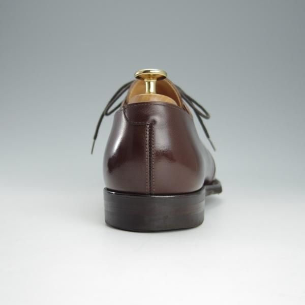 極美品★クロケット&ジョーンズ 6.5E【ハンドグレードライン★ダイナイトソール仕様/プレーントゥ】Vフロント/濃茶/Crockett&Jones★h914