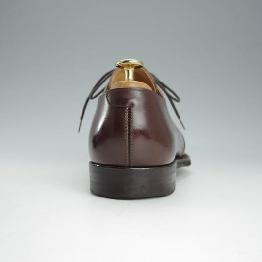 極美品★クロケット&ジョーンズ 6.5E【ハンドグレードライン★ダイナイトソール仕様/プレーントゥ】Vフロント/濃茶/Crockett&Jones★h914