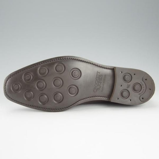 極美品★クロケット&ジョーンズ 6.5E【ハンドグレードライン★ダイナイトソール仕様/プレーントゥ】Vフロント/濃茶/Crockett&Jones★h914