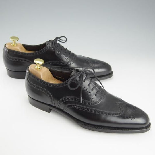 未使用★クロケット&ジョーンズ 6.5D【ハンドグレードライン★MERCER/フルブローグ】カーフ/黒/メンズ/Crockett&Jones★h917