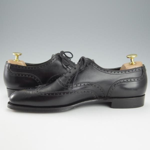 未使用★クロケット&ジョーンズ 6.5D【ハンドグレードライン★MERCER/フルブローグ】カーフ/黒/メンズ/Crockett&Jones★h917