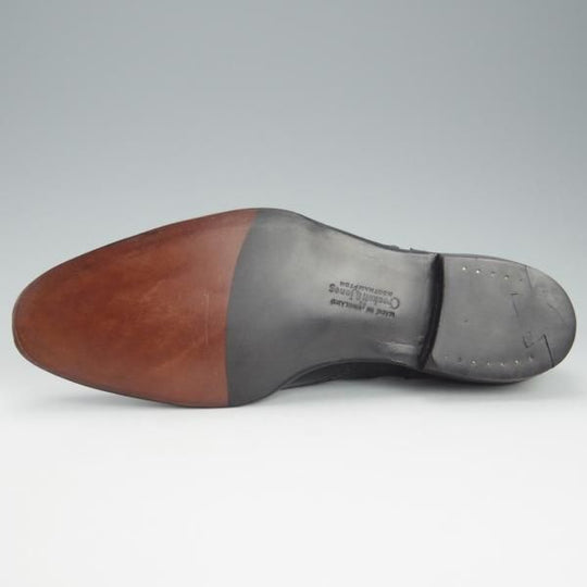 未使用★クロケット&ジョーンズ 6.5D【ハンドグレードライン★MERCER/フルブローグ】カーフ/黒/メンズ/Crockett&Jones★h917