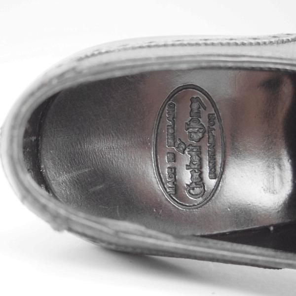 未使用★クロケット&ジョーンズ 6.5D【ハンドグレードライン★MERCER/フルブローグ】カーフ/黒/メンズ/Crockett&Jones★h917