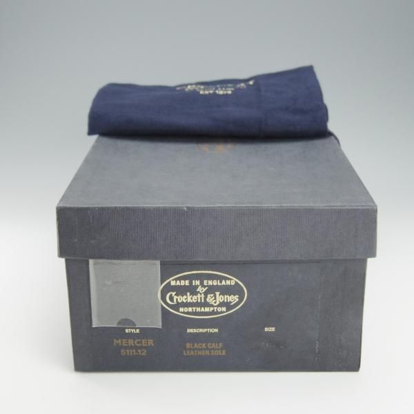 未使用★クロケット&ジョーンズ 6.5D【ハンドグレードライン★MERCER/フルブローグ】カーフ/黒/メンズ/Crockett&Jones★h917