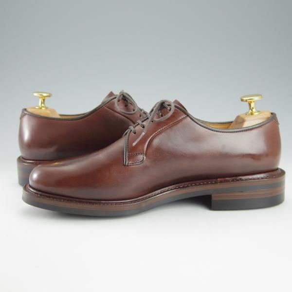 ほぼ試着程度★Oriental/オリエンタル SIZE 5【定価￥52,800-★プレーントゥ/BYRON】オイルドレザー/808ラスト/茶/メンズ★h918