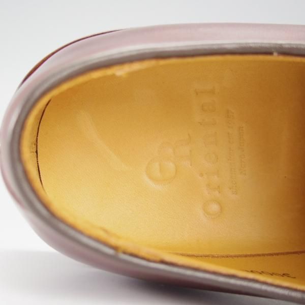 ほぼ試着程度★Oriental/オリエンタル SIZE 5【定価￥52,800-★プレーントゥ/BYRON】オイルドレザー/808ラスト/茶/メンズ★h918