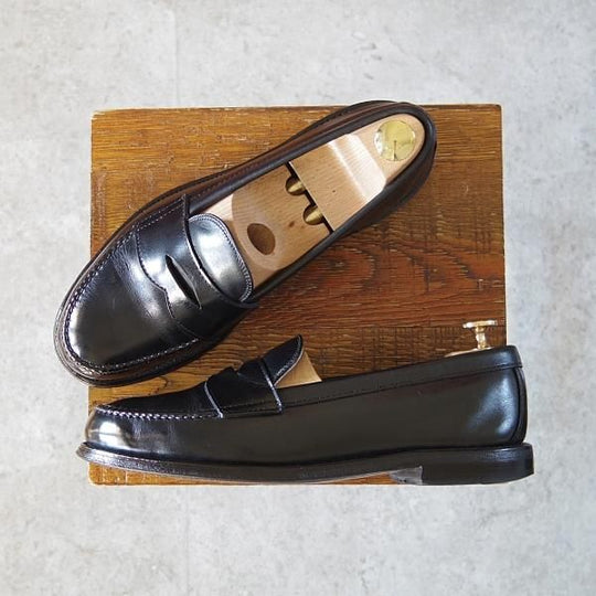 ★オールデン 6.5E【定価￥106,700-★981/ヴァンラスト】コインローファー/カーフ/黒/バンラスト/メンズ/Alden★h920