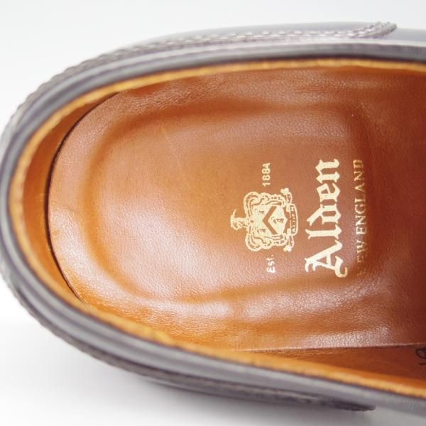 極美品★オールデン 7.5D【コードバン仕様★NST/ノルウィージャンフロント/2211】アバディーンラスト/黒/メンズ/Alden★h922