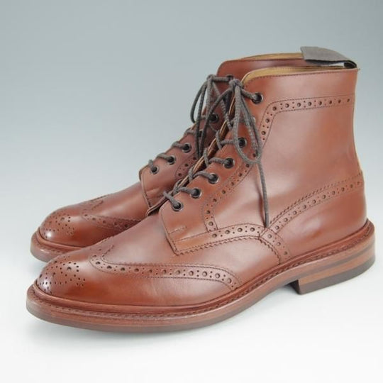 極美品★トリッカーズ SIZE 9.5【定価￥88,000-★ダイナイトソール/STOW/マロンアンティーク】5634/カントリーブーツ/Tricker's★h924