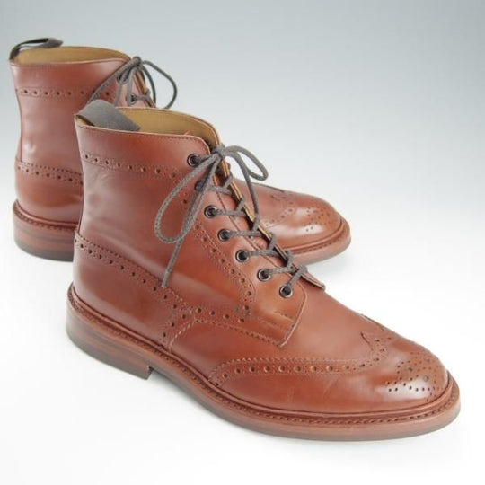 極美品★トリッカーズ SIZE 9.5【定価￥88,000-★ダイナイトソール/STOW/マロンアンティーク】5634/カントリーブーツ/Tricker's★h924