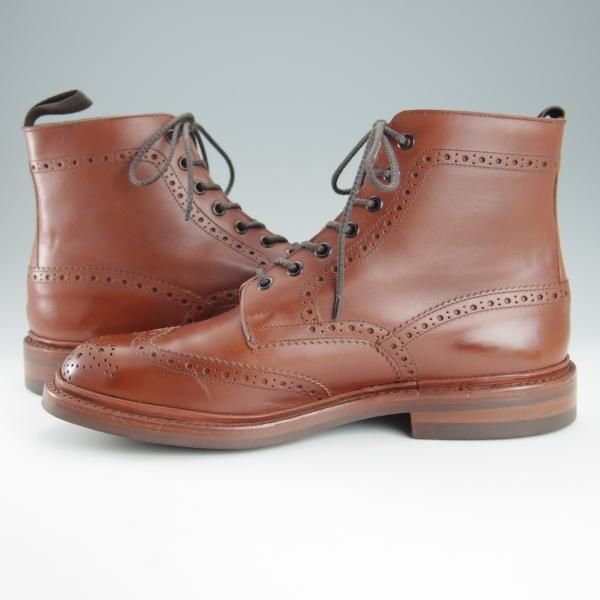極美品★トリッカーズ SIZE 9.5【定価￥88,000-★ダイナイトソール/STOW/マロンアンティーク】5634/カントリーブーツ/Tricker's★h924