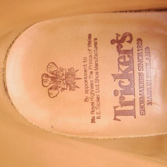 極美品★トリッカーズ SIZE 9.5【定価￥88,000-★ダイナイトソール/STOW/マロンアンティーク】5634/カントリーブーツ/Tricker's★h924