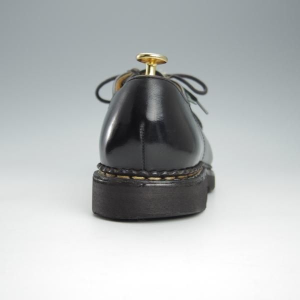 ★パラブーツ SIZE 42【貴重★フォック仕様(アザラシの毛皮)/ミカエル/MICHAEL】チロリアンシューズ/黒/Paraboot★h928