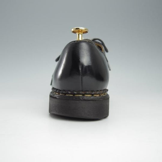 ★パラブーツ SIZE 42【貴重★フォック仕様(アザラシの毛皮)/ミカエル/MICHAEL】チロリアンシューズ/黒/Paraboot★h928